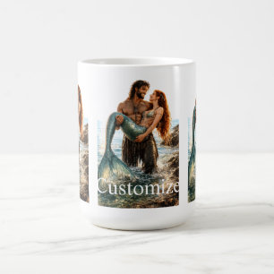 Taza De Café Hombre y Sirena Thunder_Cove