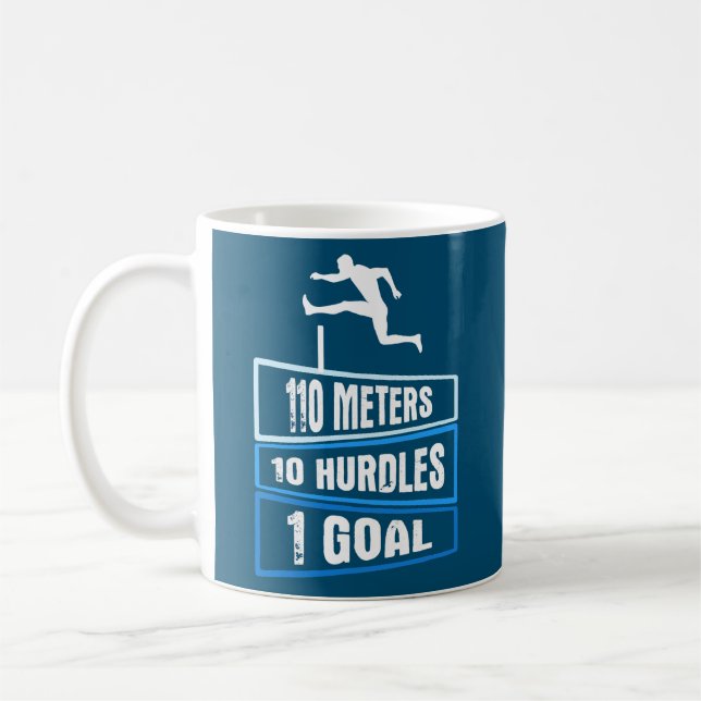 Taza De Café Hombres 110 Metros 10 Obstáculos 1 Objetivo 110 Me (Izquierda)