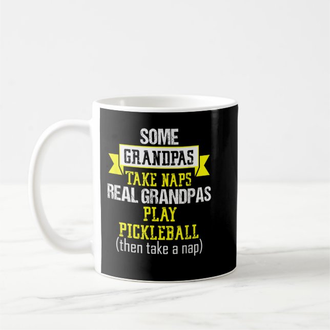 Taza De Café Hombres Algunos Abuelos Nap Cita Graciosa De Balon (Izquierda)