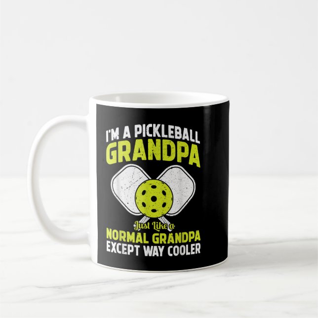Taza De Café Hombres Balonmano Abuelo Funny Jugador De Balonces (Izquierda)