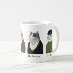 Taza De Café HOMBRES CATS Blanco Mug + Texto