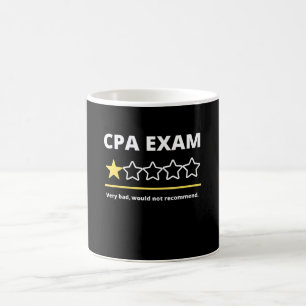 Taza De Café Hombres contables divertidos del examen CPA dan un