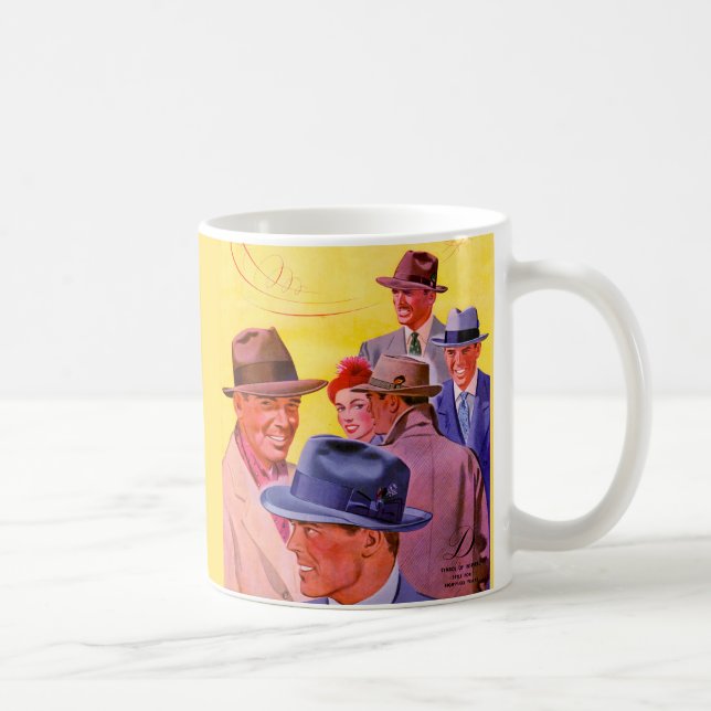 Taza De Café hombres de los años 40 en gorras (Derecha)