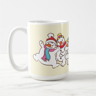 Taza De Café Hombres de nieve juguetones