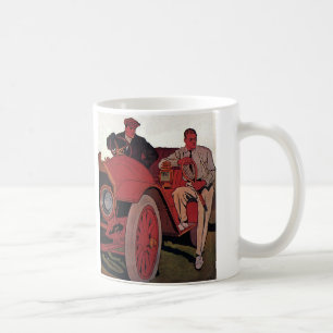 Taza De Café Hombres de transporte vintage Coche convertible an