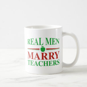 Taza De Café Hombres de verdad se casan con profesores