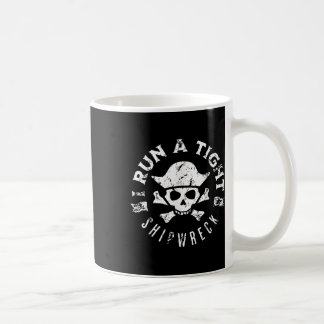 Taza De Café Hombres Dirijo Un Barco Pirata Náufrago Capitán De
