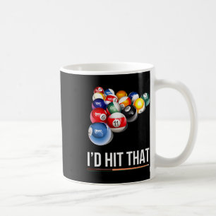 Taza De Café Hombres Divertido Regalo De Billar Golpeó Al Jugad