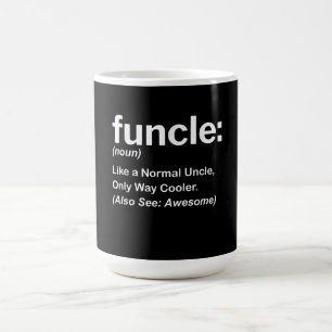 Taza De Café Hombres Divertido tío Shirt Mens Funcle Definitio