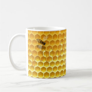Taza De Café Hombres dorados con Personalizable de abejas peque
