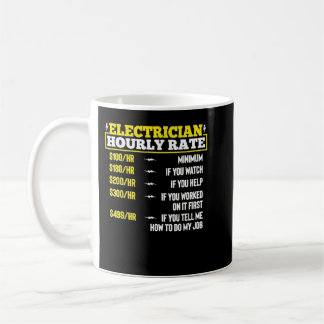 Taza De Café Hombres Electricistas divertidos organizan eleccio
