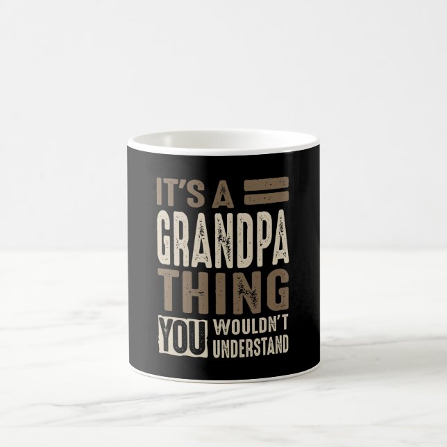 Taza De Café Hombres, es un regalo de abuelo (Centro)