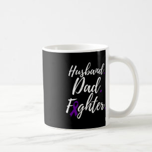 Taza De Café Hombres Esposo Papá Combatiendo El Cáncer Pancreát
