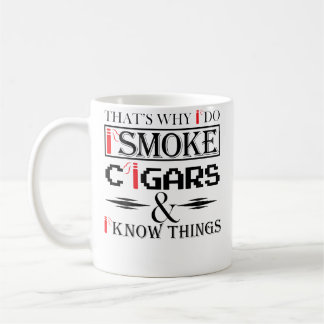 Taza De Café Hombres fumadores de cigarros rojos lindos