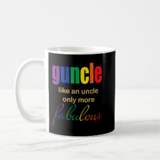Taza De Café Hombres Gay Uncle (Tío Gay) Más Fabuloso