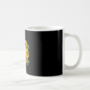 Taza De Café Hombres girasoles amarillos flores de verano linda