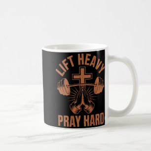 Taza De Café Hombres Gym Christian Workout Dad Levantan el fuer