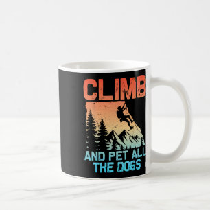 Taza De Café Hombres Mujeres Divertidos Escalada en Roca Escala