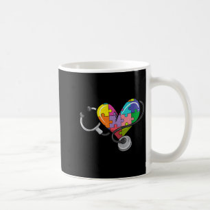 Taza De Café Hombres mujeres estetoscopio autismo corazón rompe