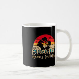 Taza De Café Hombres Mujeres Hawai Ohana significa playa de ver