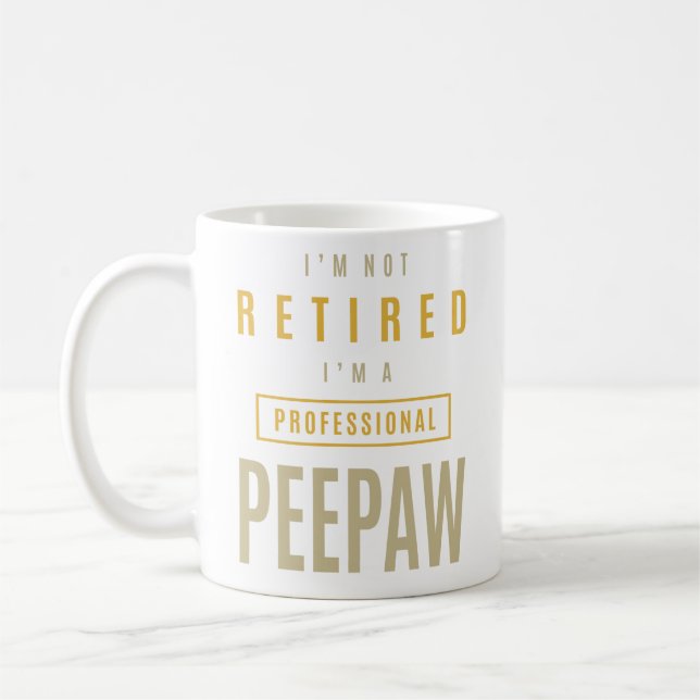 Taza De Café Hombres, no estoy jubilado, soy un profesional de  (Izquierda)