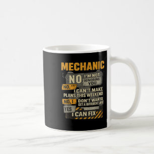 Taza De Café Hombres No No Te Ignoro Humor Leche Lágrima Mecáni
