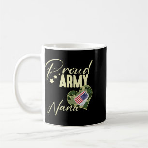 Taza De Café Hombres Orgulloso Ejército Nana Camuflaje Placa Pe