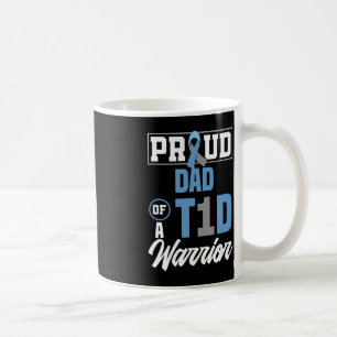 Taza De Café Hombres Orgullosos De Papá De Un Guerrero Del T1D