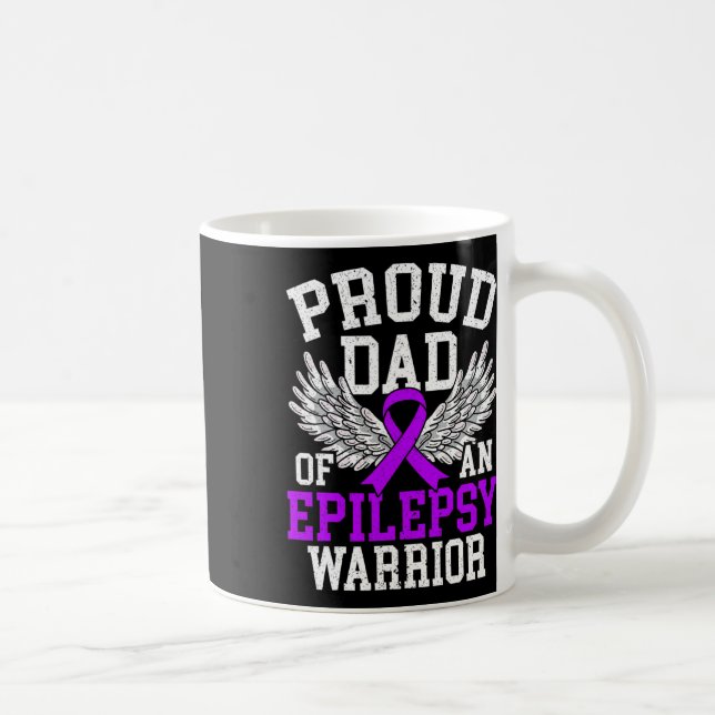 Taza De Café Hombres Orgullosos De Un Guerrero Epilepsia Epilep (Derecha)