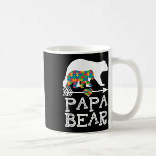 Taza De Café Hombres Papá Oyen Autismo Los Hombres Papá Autismo
