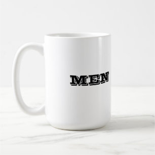 Taza De Café Hombres personalizados con estilo de texto impreso