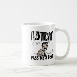 Taza De Café Hombres por un hombre soltero contra San Valentín
