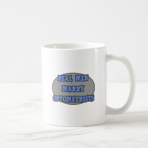 Taza De Café Hombres Reales Se Casan Con Optometristas