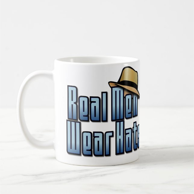 Taza De Café Hombres Reales Usan Gorras (Izquierda)