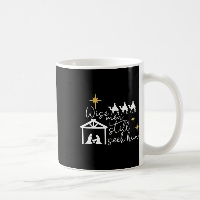Taza De Café Hombres Sabios Todavía Lo Buscan Navidades Cristia (Derecha)