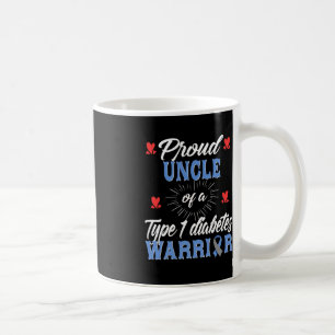 Taza De Café Hombres T1D Orgulloso Tío Diabetes Sensibilización