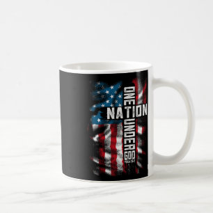Taza De Café Hombres Uno Nacional Bajo Dios 4 De Julio Hombres