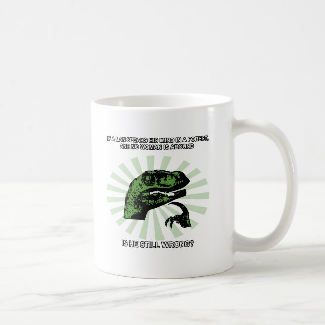 Taza De Café Hombres y mujeres de Philosoraptor (Derecha)