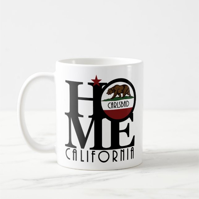 Taza De Café HOME Carlsbad California 11oz (Izquierda)
