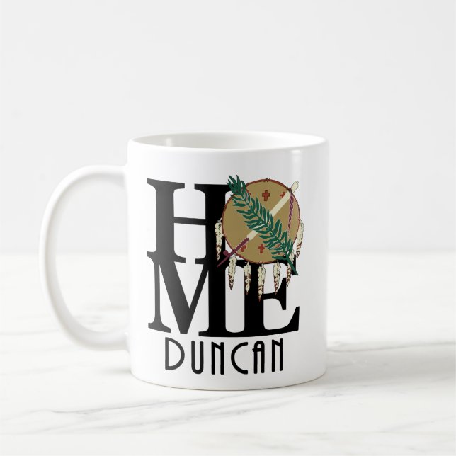 Taza De Café HOME Duncan Oklahoma 11oz (Izquierda)