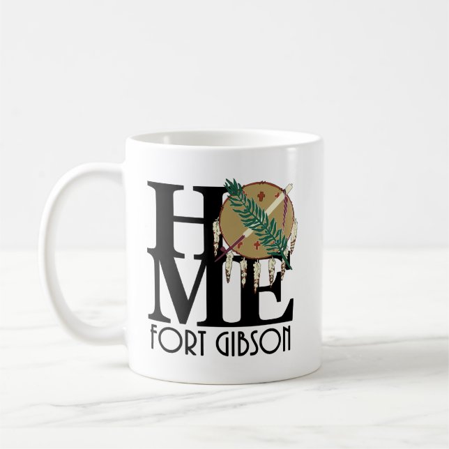 Taza De Café HOME Fort Gibson Oklahoma 11oz (Izquierda)
