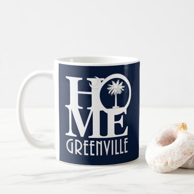 Taza De Café HOME Greenville SC (Con donut)
