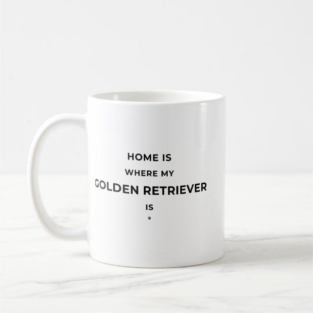 Taza De Café Home Is Where... -White Mug (Izquierda)