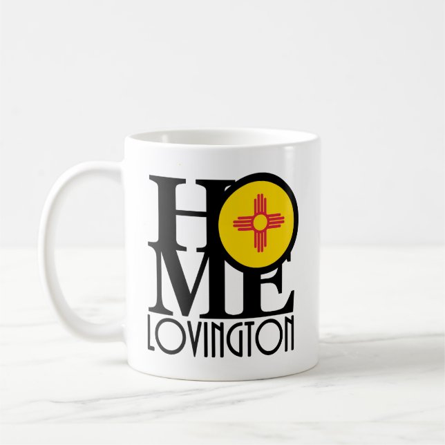 Taza De Café HOME Lovington Nuevo México 11oz (Izquierda)