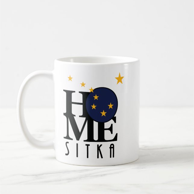 Taza De Café HOME Sitka Alaska 11oz (Izquierda)