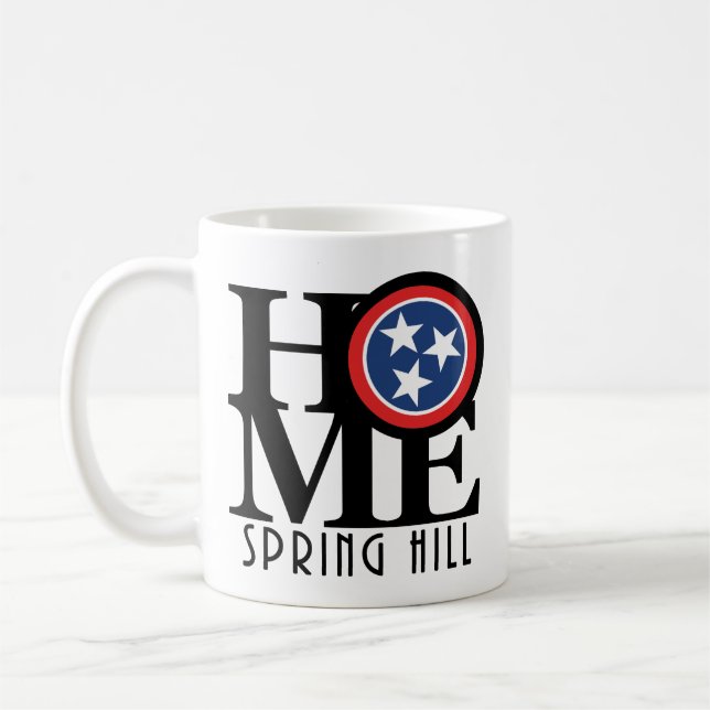 Taza De Café HOME Spring Hill Tennessee 11oz (Izquierda)