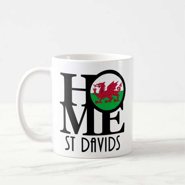 Taza De Café HOME St Davids 11oz (Izquierda)