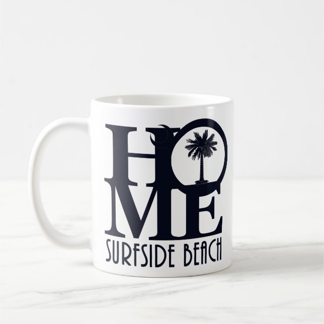 Taza De Café HOME Surfside Beach SC 11oz (Izquierda)
