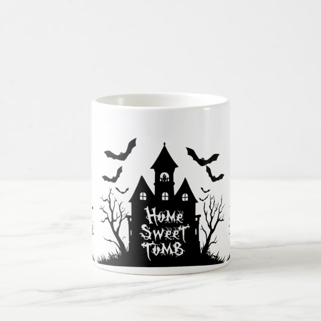 Taza De Café Home Sweet Tomb Mug | Funny Gothic Halloween Cup (Centro)