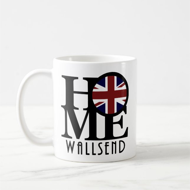 Taza De Café HOME Wallsend England 11oz (Izquierda)